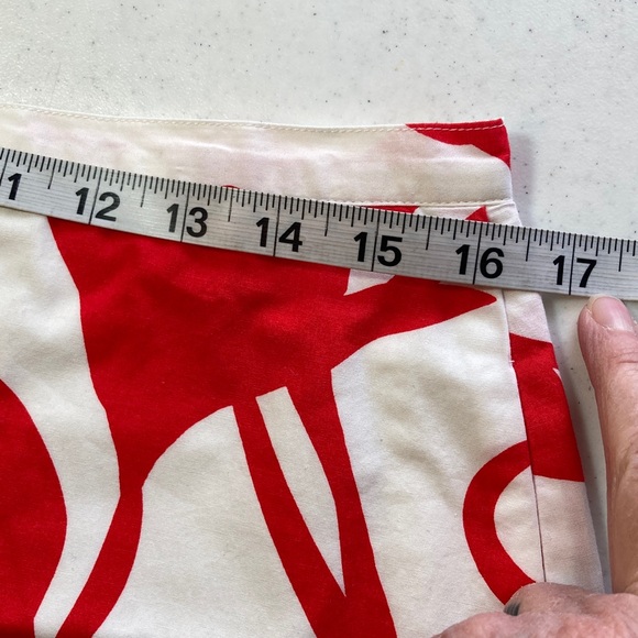 Boden Red & White Skirt - Picture 4 of 5